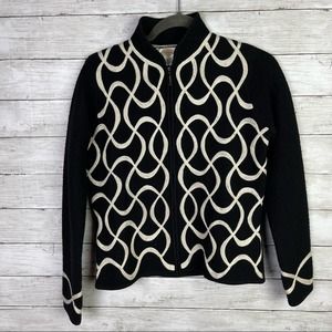 Vintage Talbots Embroidered Wool Jacket